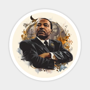 Inspire Unity: Festive Martin Luther King Day Art, Equality Designs, and Freedom Tributes! Magnet